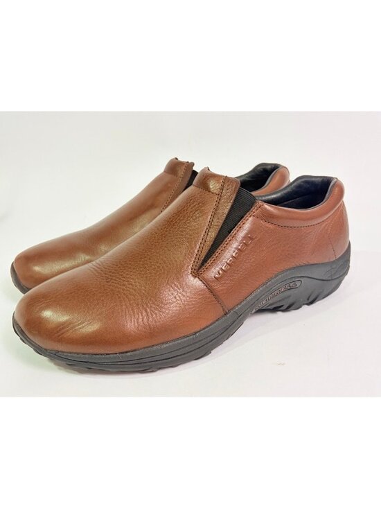 Merrell Jungle Moc Mens Size 13 US Brown Leather Slip On Loafer Shoes J63883 main image 11